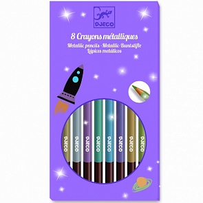 Набор карандашей металлик, 8 шт. (Djeco, 09753k)